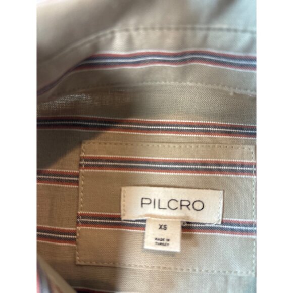 Vintage Pilcro Beige & Red Striped Button-Up Shirt - Picture 11 of 14